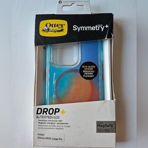 iPhone 14 Pro - Otterbox Symmetry+ Series Case for MagSafe (BLUE & ORANGE LAVA)